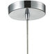 Watersphere 1 Light 10 inch Champagne Gold with Polished Chrome Mini Pendant Ceiling Light