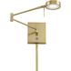 George's Reading Room 4.5 inch 8.00 watt Honey Gold Swing Arm Wall Lamp Wall Light, Pharmacy
