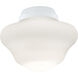 myFanimation 1 Light Fluorescent Matte White Fan Light