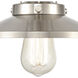 English Pub Vanity Light Wall Light in Satin Nickel