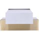 Farrow LED 4.75 inch Gold Vanity Light Wall Light