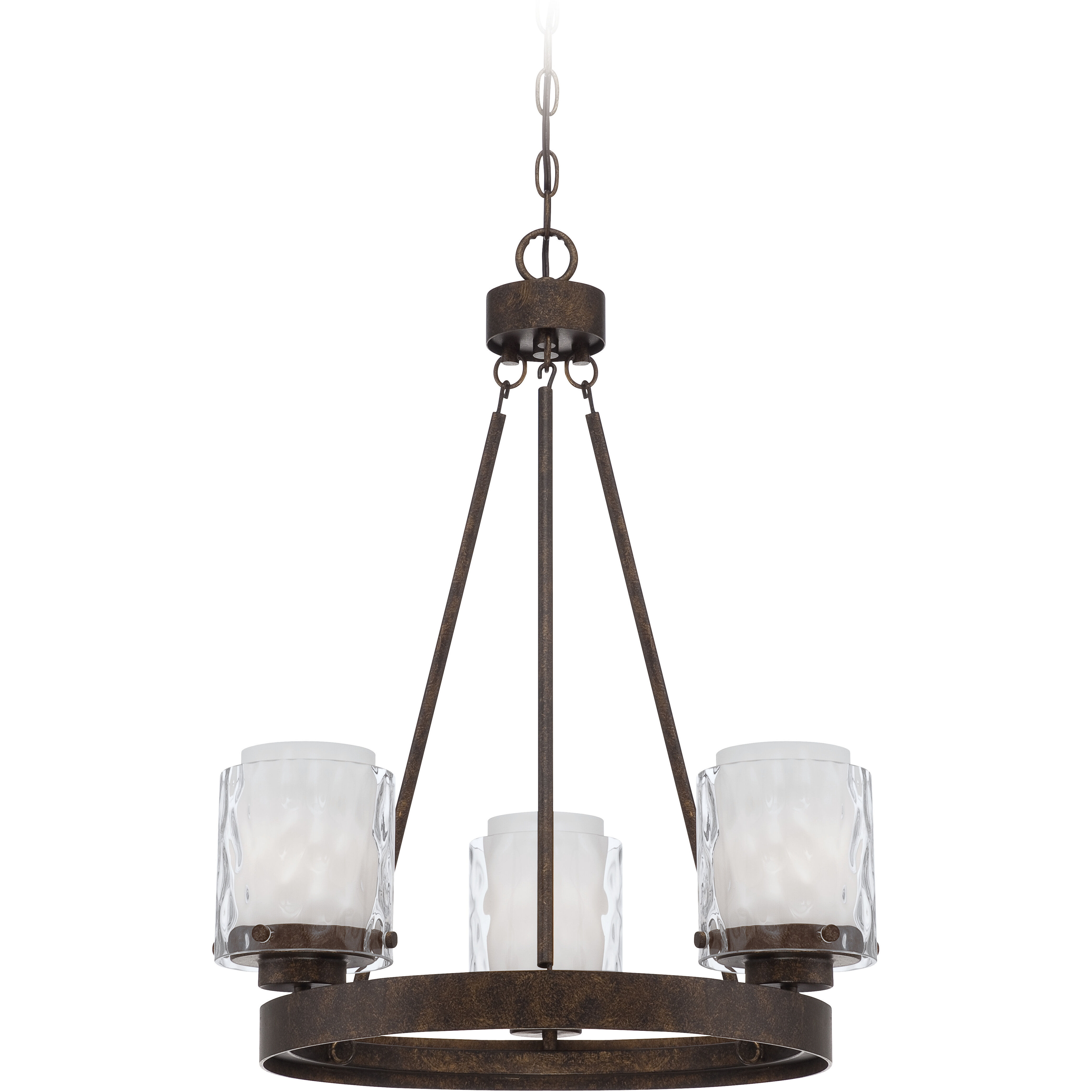 Kenswick 3 Light 22 inch Peruvian Bronze Chandelier Ceiling Light