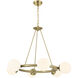 Maverick 6 Light 33.5 inch Vibrant Gold Chandelier Ceiling Light