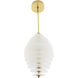 Penelope 1 Light 12.5 inch Clear Seedy Pendant Ceiling Light