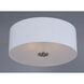 Bongo 3 Light 18 inch Satin Nickel Flush Mount Ceiling Light