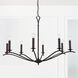 Jaymes 8 Light 37 inch Old Bronze Chandelier Ceiling Light