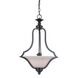 Gabriella 3 Light 18.11 inch Matte Black Pendant Ceiling Light, Jeremiah