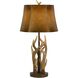 Darby 33 inch 150 watt Antler Table Lamp Portable Light