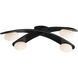 Axia 40 inch Blackened Iron Flush Mount Ceiling Light