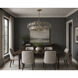 Loren 6 Light 32 inch Weathered Brass Multi-Tier Chandelier Ceiling Light in Textured Clear