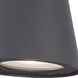 Cast Aluminum LED 7 inch Matte Black Exterior Wall Mount