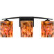 Lava LED 23 inch Black Vanity Light Wall Light