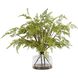 Woodland Fern Green and Clear Centerpiece