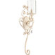 San Miguel 1 Light 9.25 inch Persian White Wall Mount Wall Light, Clear Seeded