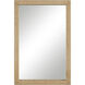 Sara 36 X 24 inch Natural Wall Mirror
