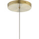 Shima LED 5.25 inch Champagne Gold Pendant Ceiling Light