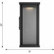 Faywood LED 20 inch Textured Black Outdoor Wall Lantern, Large