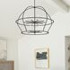 Abbott 15 Light 48 inch Black Chandelier Ceiling Light