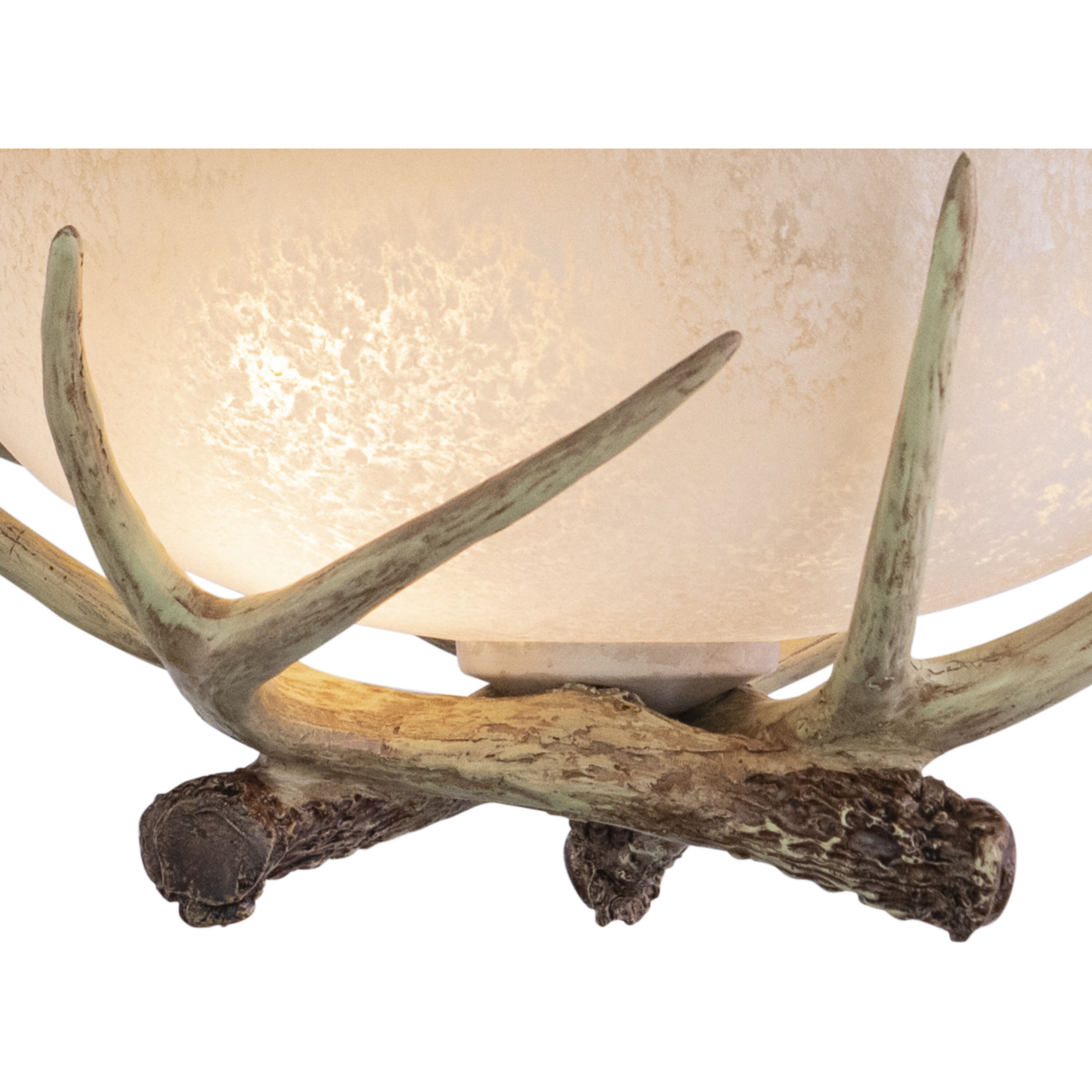 Lodge LED 12 inch Noachian Stone Semi-Flush Mount Ceiling Light