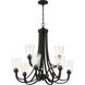 Grace 9 Light 32 inch Espresso Chandelier Ceiling Light in Clear Seeded, Neighborhood Collection