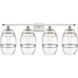 Ballston Vaz 4 Light 38 inch White Polished Chrome Bath Vanity Light Wall Light