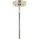 Livadia 6 Light Polished Nickel Chandelier Ceiling Light, 1 Tier Medium