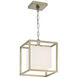 Chloie 1 Light 9 inch Sterling Gold Mini Pendant Ceiling Light