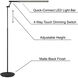 Tilla 59.25 inch 12.00 watt Black Floor Lamp Portable Light
