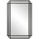 Amherst 37 X 24 inch Matte Black Wall Mirror