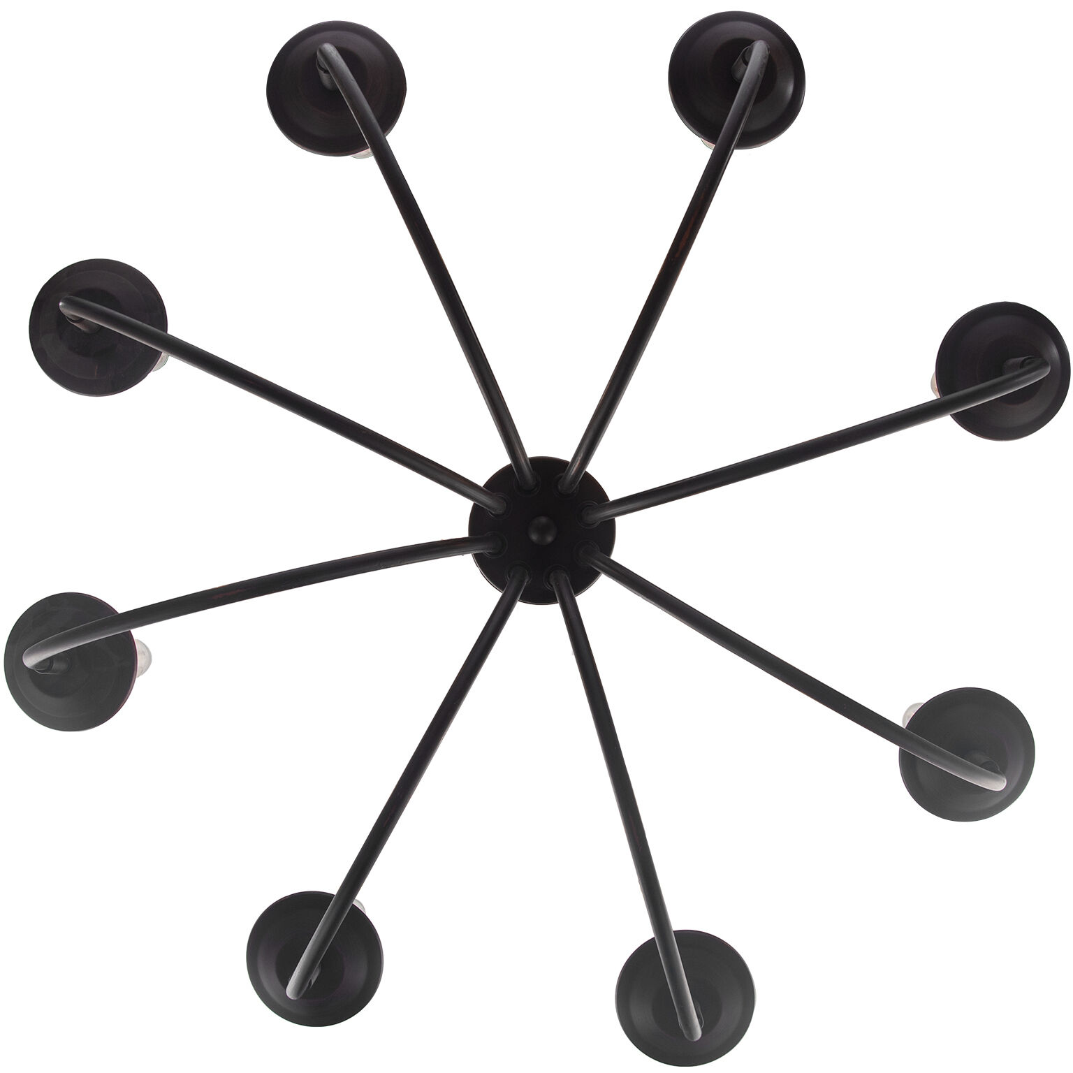 Candle 8 Light 27 inch Rubbed Oil Bronze Chandelier Ceiling Light