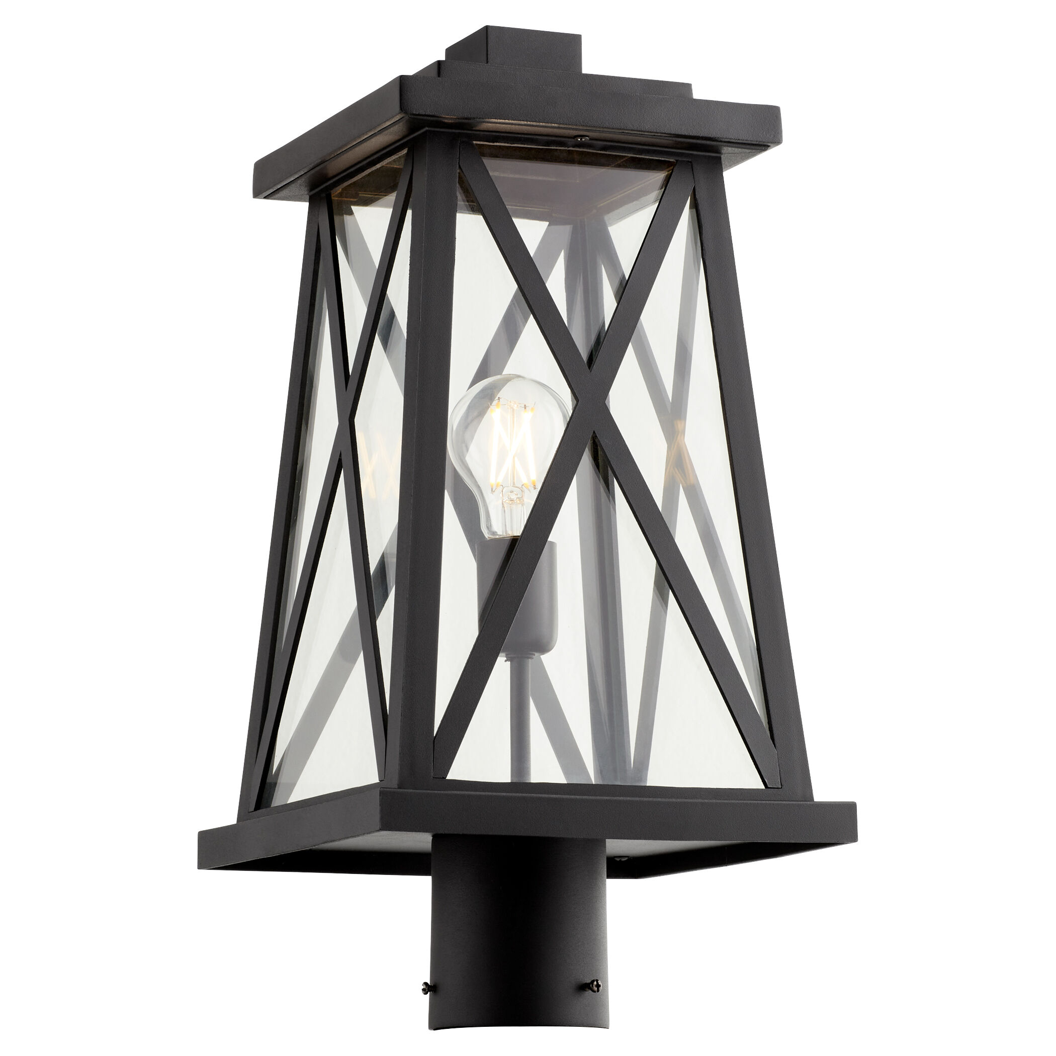 Artesno 1 Light 19 inch Textured Black Outdoor Post Lantern