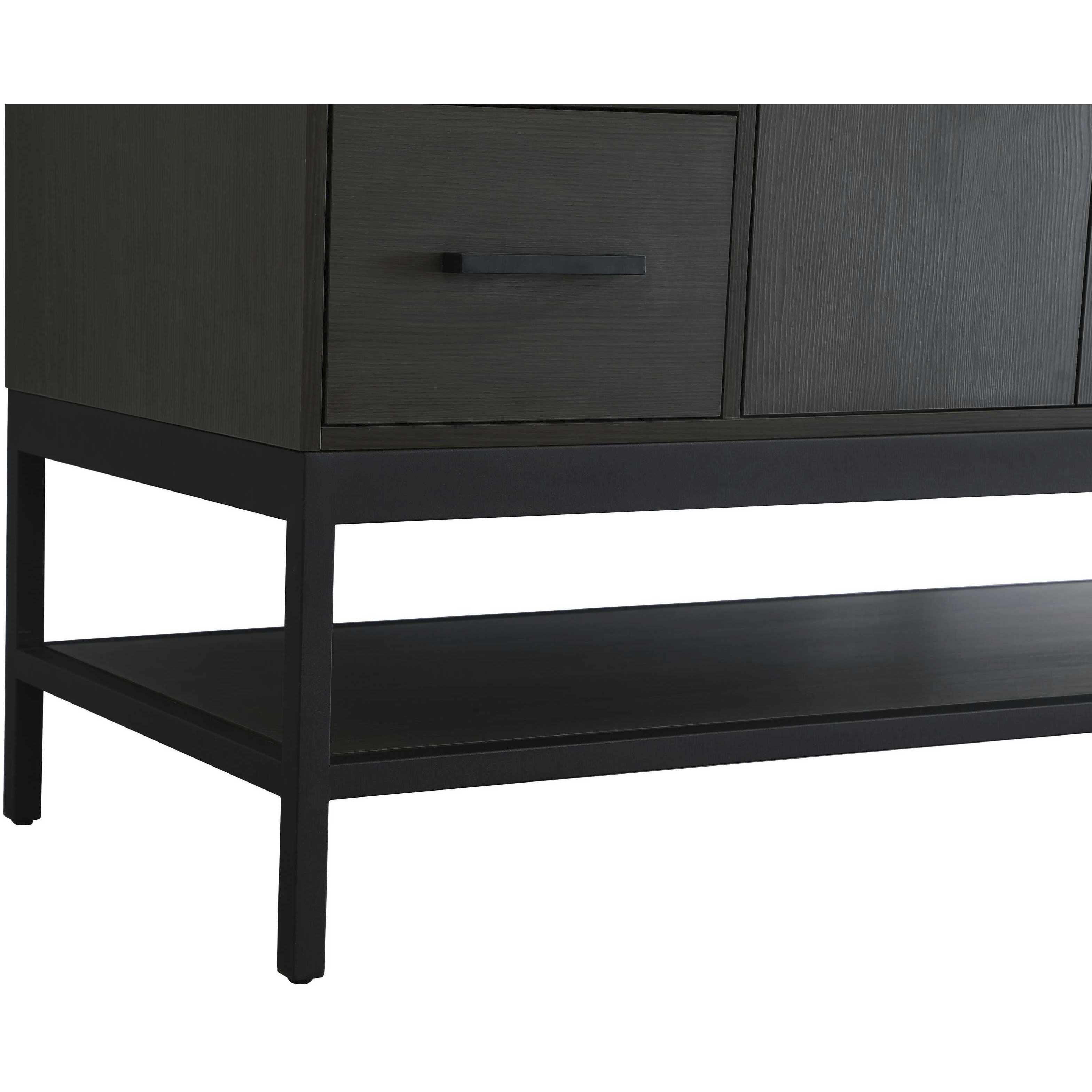 Lennox 60 X 34 inch Mocha Brown Bathroom Vanity Cabinet