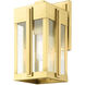 Lexington 1 Light 13 inch Natural Brass Outdoor Wall Lantern