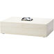 Constantine 12 X 7 inch Cream Resin w/ Horn Accent Large Rectangle Box