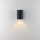 Outpost LED 7.25 inch Black Outdoor Wall Mount