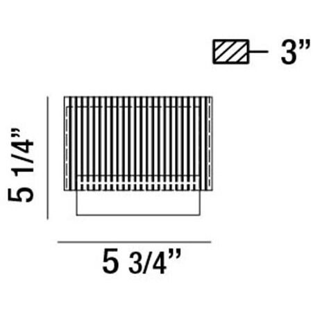 Sonic LED 6 inch Chrome Wall Sconce Wall Light