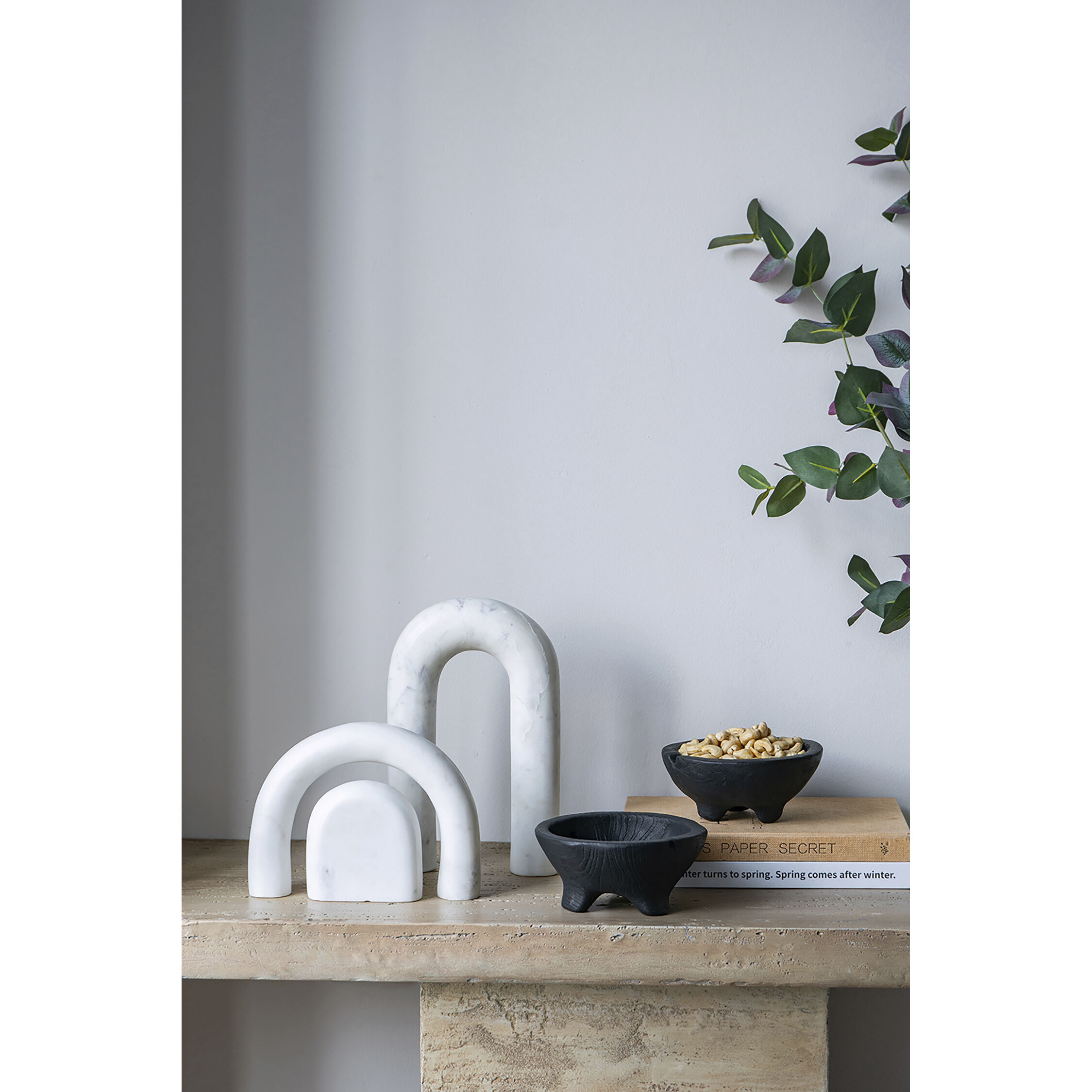 Teak 6 X 3 inch Bowls, With Legs, Set of 2