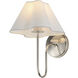 Saxon 1 Light 10.5 inch Polished Nickel Wall Sconce Wall Light