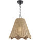 Summer 1 Light 16 inch Natural Outdoor Pendant, Small
