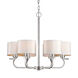 Signature 6 Light 26 inch Brushed Nickel Chandelier Ceiling Light