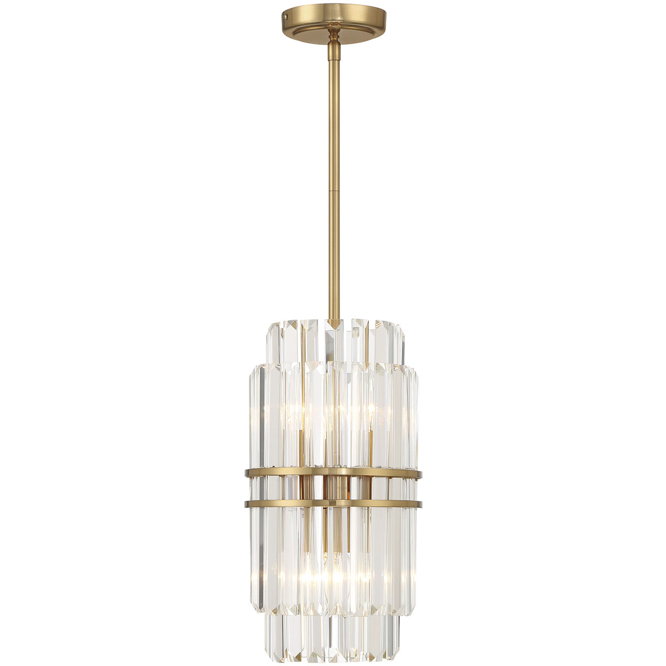 Hayes 4 Light 8 inch Aged Brass Chandelier Ceiling Light