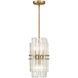 Hayes 4 Light 8 inch Aged Brass Chandelier Ceiling Light