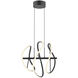 Collide LED 16.38 inch Black Pendant Ceiling Light