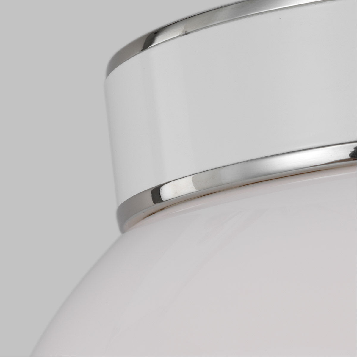 kate spade new york Monroe 1 Light 8.5 inch Polished Nickel Flush Mount Ceiling Light in Polished Nickel / Gloss White