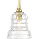 Gregory 1 Light 5 inch Aged Brass Mini Pendant Ceiling Light