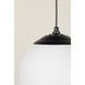 Rlm Structure 1 Light 16 inch Matte Black Pendant Ceiling Light, RLM Essentials