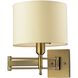 Pembroke 26 inch 60 watt Antique Brass Swingarm Sconce Wall Light