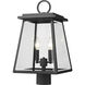Broughton 2 Light 19.25 inch Black Outdoor Post Mount Fixture