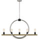 Sterling 5 Light 40 inch Brushed Nickel Island Light Ceiling Light