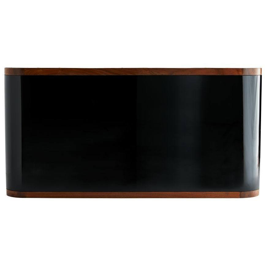 Victoria 56 inch Black Gloss Lacquer Desk